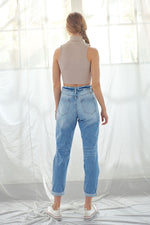 Load image into Gallery viewer, Distressed Mom Jeans
