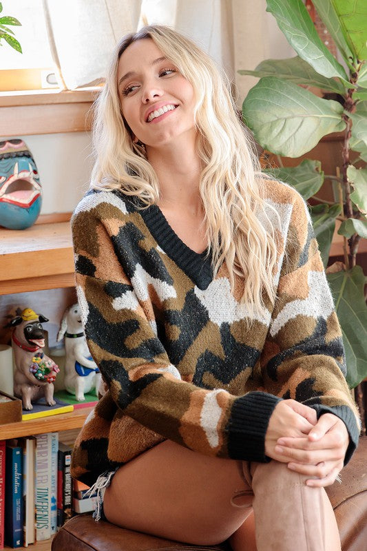 Cozy Camo Sweater