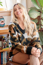 Load image into Gallery viewer, Cozy Camo Sweater
