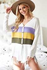 Load image into Gallery viewer, Multi Color Mardi Gras Top
