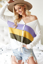 Load image into Gallery viewer, Multi Color Mardi Gras Top
