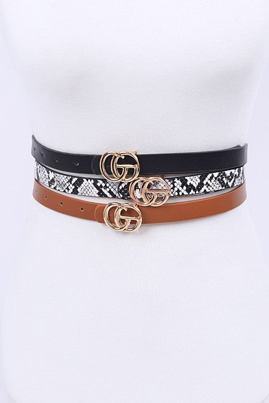 Three Piece Belt Set