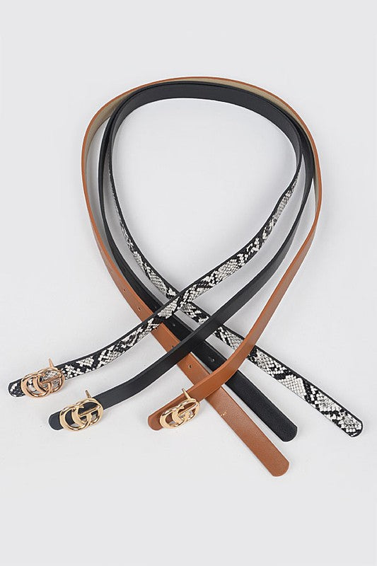Three Piece Belt Set