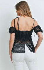 Load image into Gallery viewer, Black Lace Top

