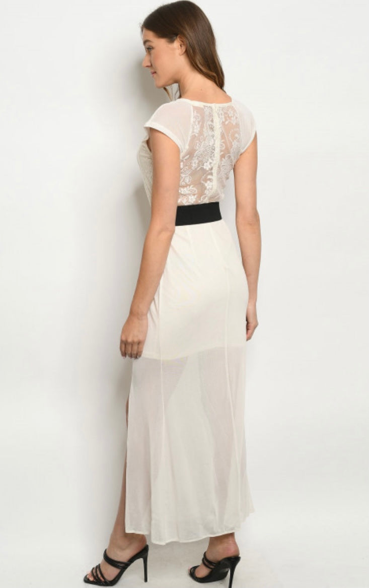 Beige Sheer Maxi