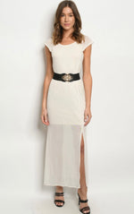 Load image into Gallery viewer, Beige Sheer Maxi
