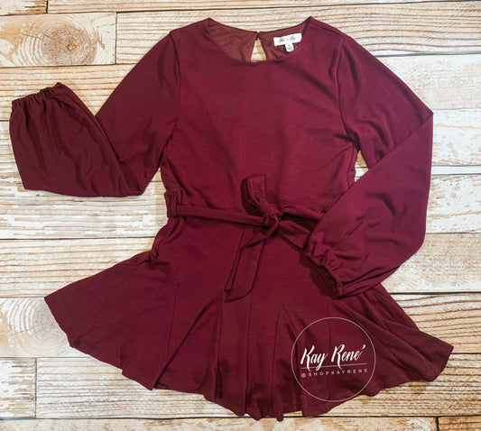 Long Sleeve Knit Romper