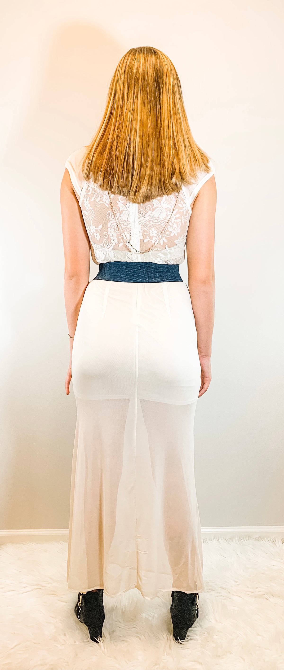 Beige Sheer Maxi
