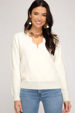 Load image into Gallery viewer, Cream Knit Top
