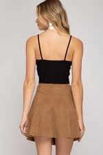 Load image into Gallery viewer, Suede Flare Skirt
