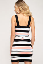 Load image into Gallery viewer, Multi-Stripe Bodycon
