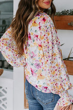 Load image into Gallery viewer, Pink Floral Blouse
