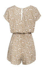 Load image into Gallery viewer, Khaki Tie-Front Romper
