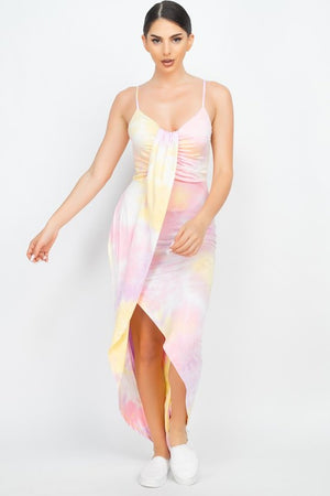 Sleeveless Tie-dye Maxi