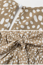 Load image into Gallery viewer, Khaki Tie-Front Romper
