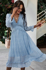 Load image into Gallery viewer, Blue Chiffon Midi
