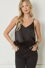 Load image into Gallery viewer, Faux Feather Tank
