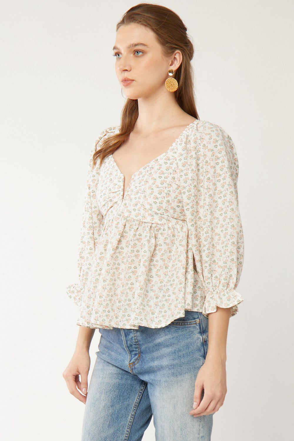 Floral Babydoll Top