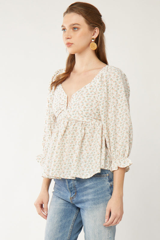 Floral Babydoll Top