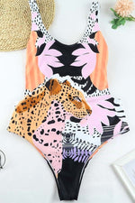 Load image into Gallery viewer, Leopard Geo One-piece
