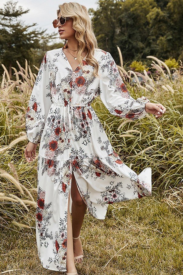 maxi dress floral white White Floral Maxi – Shop Kay Rene'