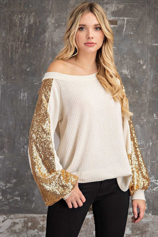 Cream and Gold Top