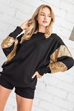 Load image into Gallery viewer, Black and Gold Top
