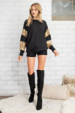 Load image into Gallery viewer, Black and Gold Top
