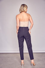 Load image into Gallery viewer, Tan and Black Jumpsuit
