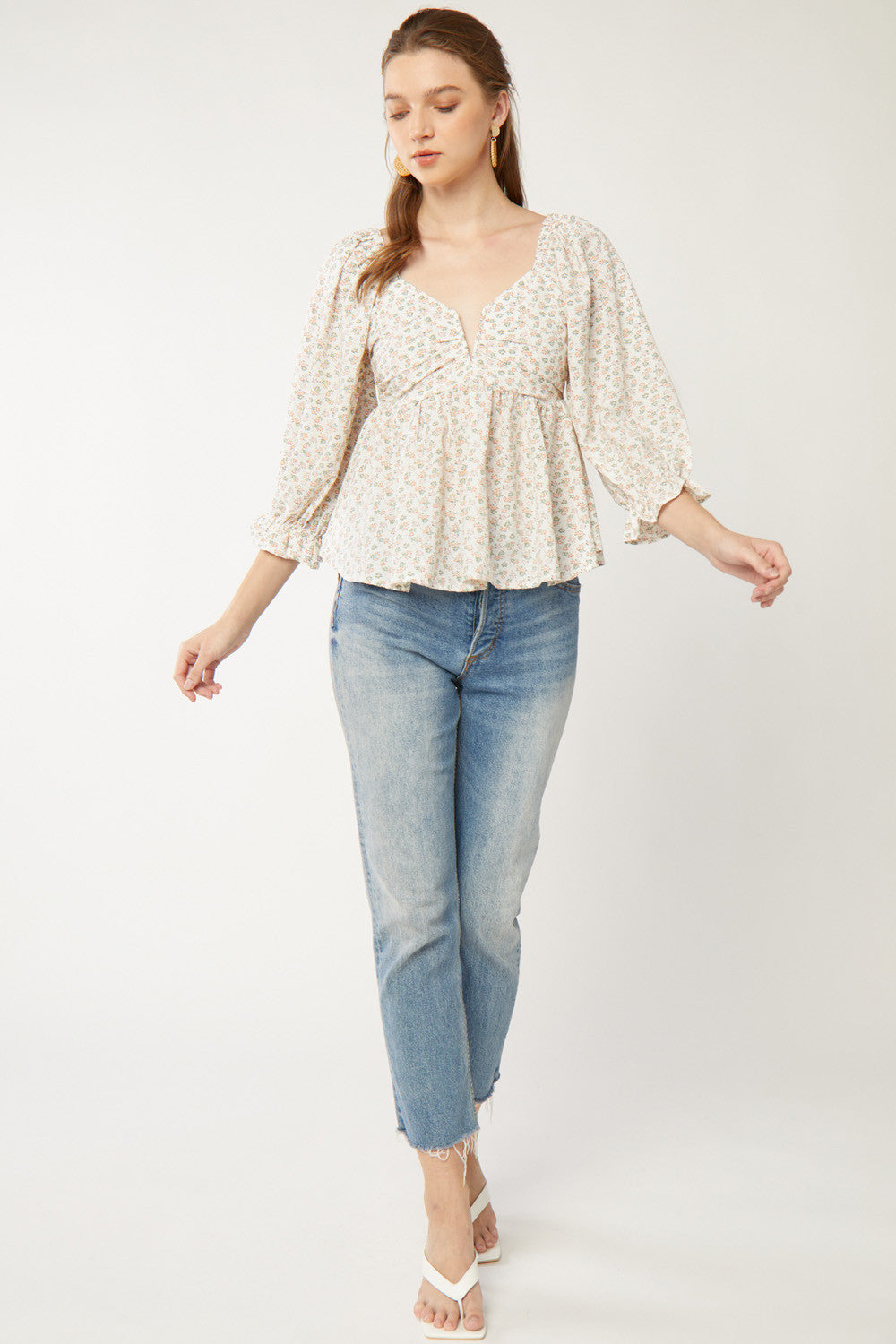 Floral Babydoll Top