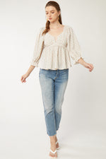 Load image into Gallery viewer, Floral Babydoll Top
