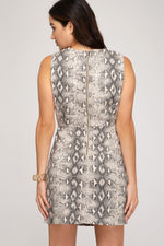 Load image into Gallery viewer, Snake Skin Print Dress
